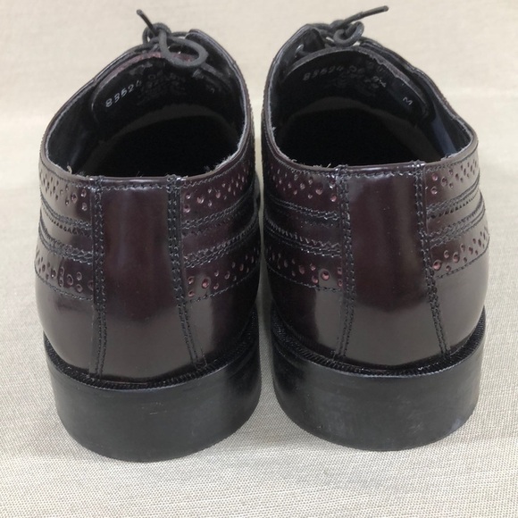 NunnBush Men’s Burgundy Wingtip/Brouges Oxfords - Picture 4 of 8